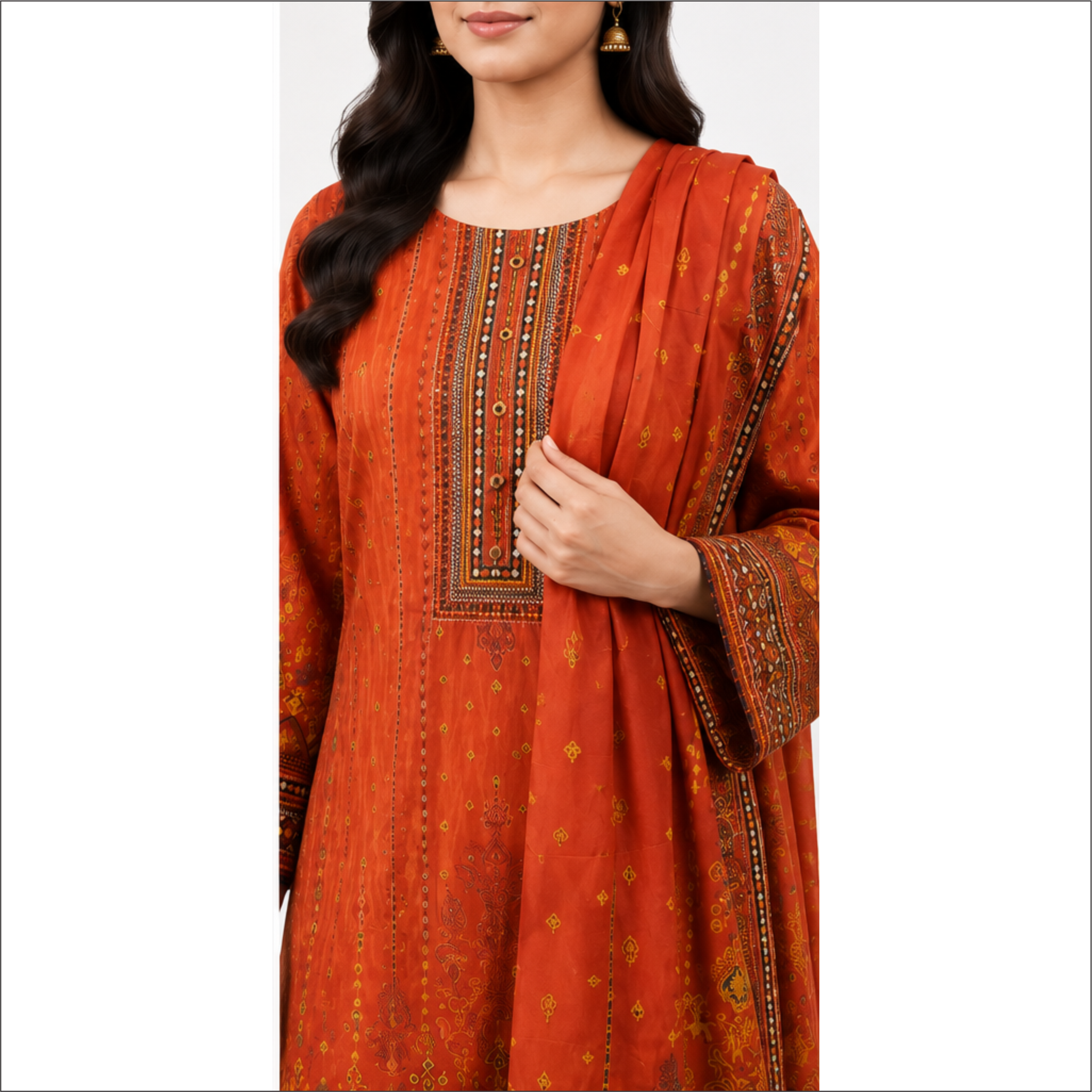 Amber Heritage Premium Lawn 3 Piece