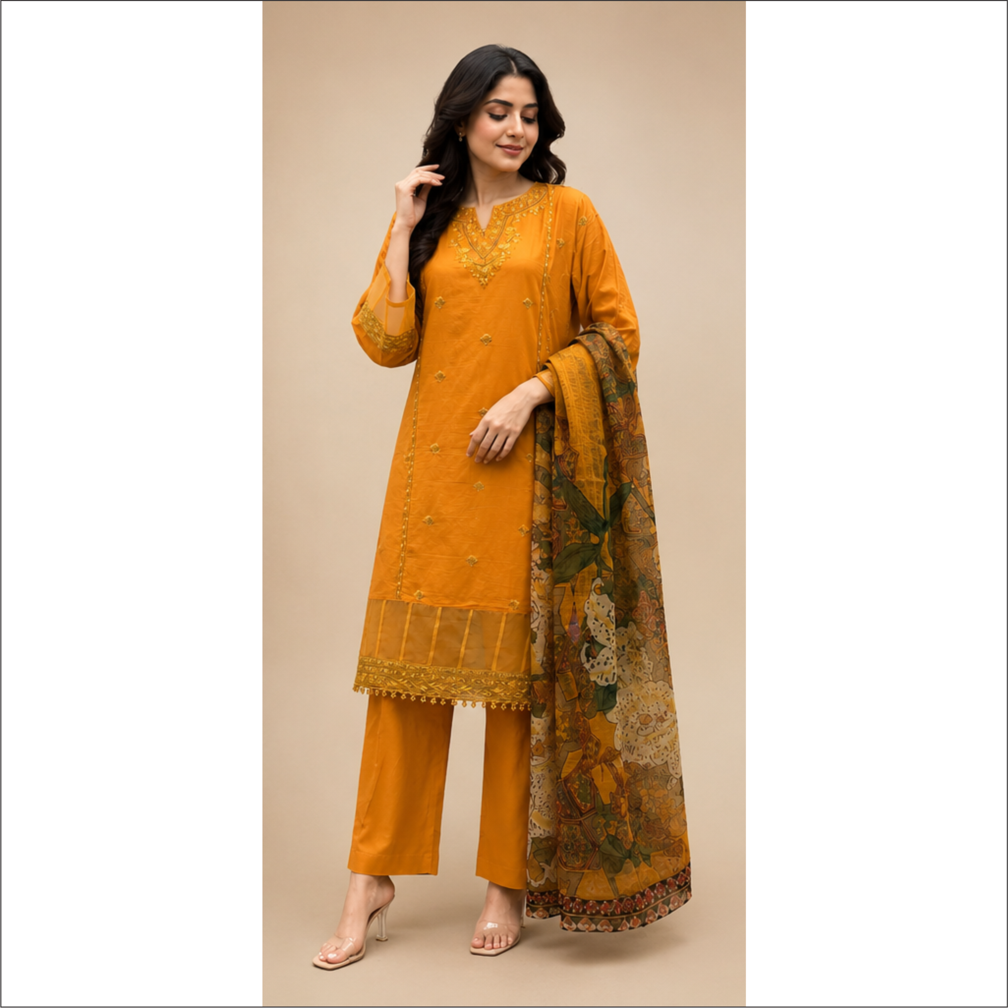 LAWMAN Embroidered 3 Piece – Bari Eid Collection 2026