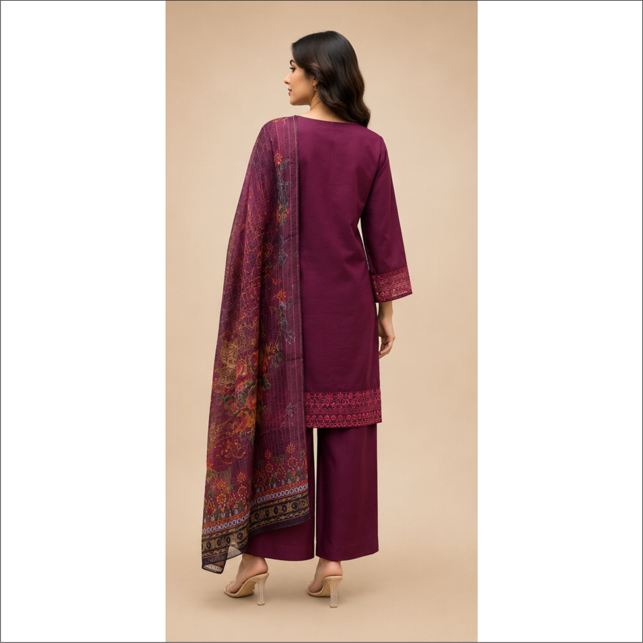 LAWMAN Embroidered 3 Piece – Bari Eid Collection 2026