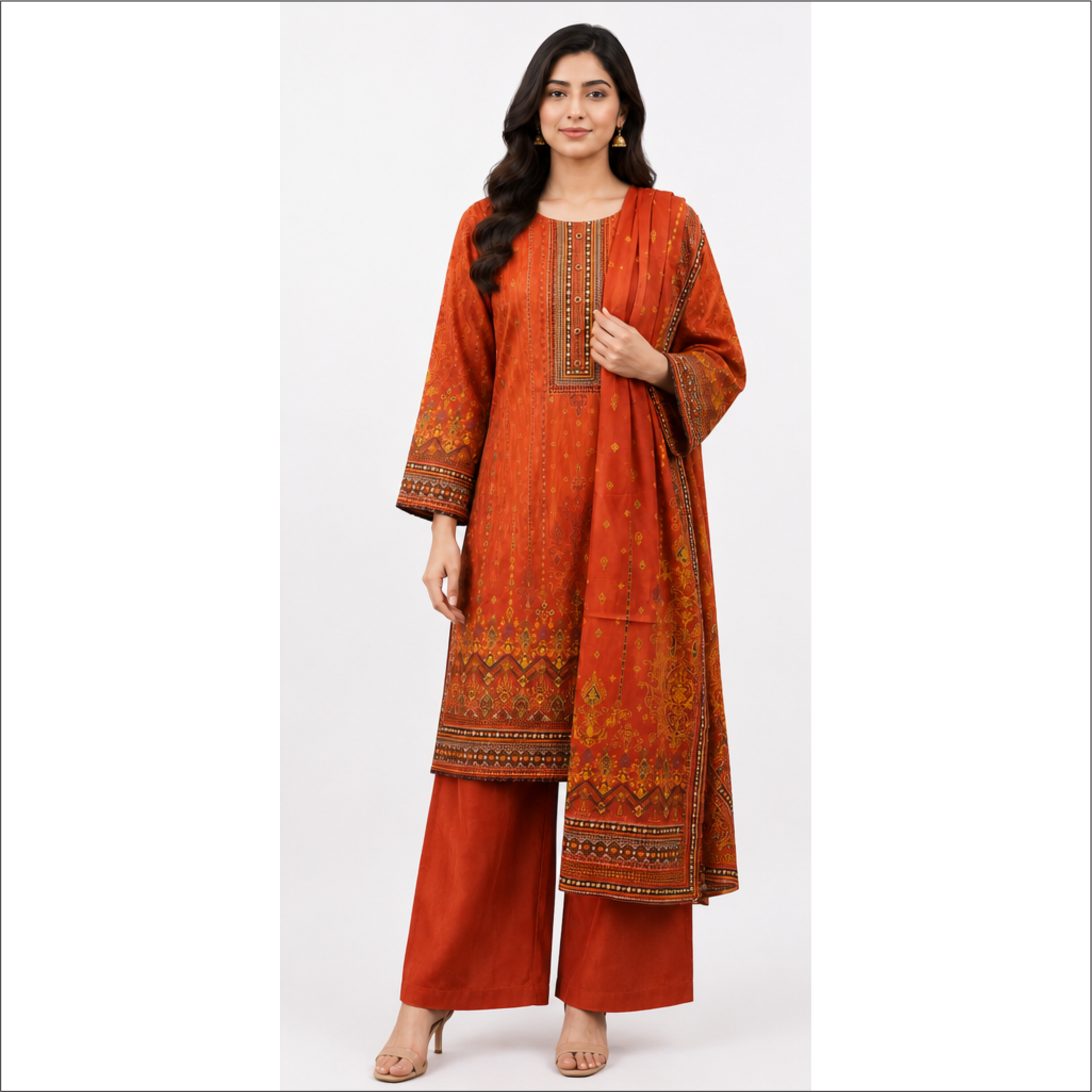 Amber Heritage Premium Lawn 3 Piece