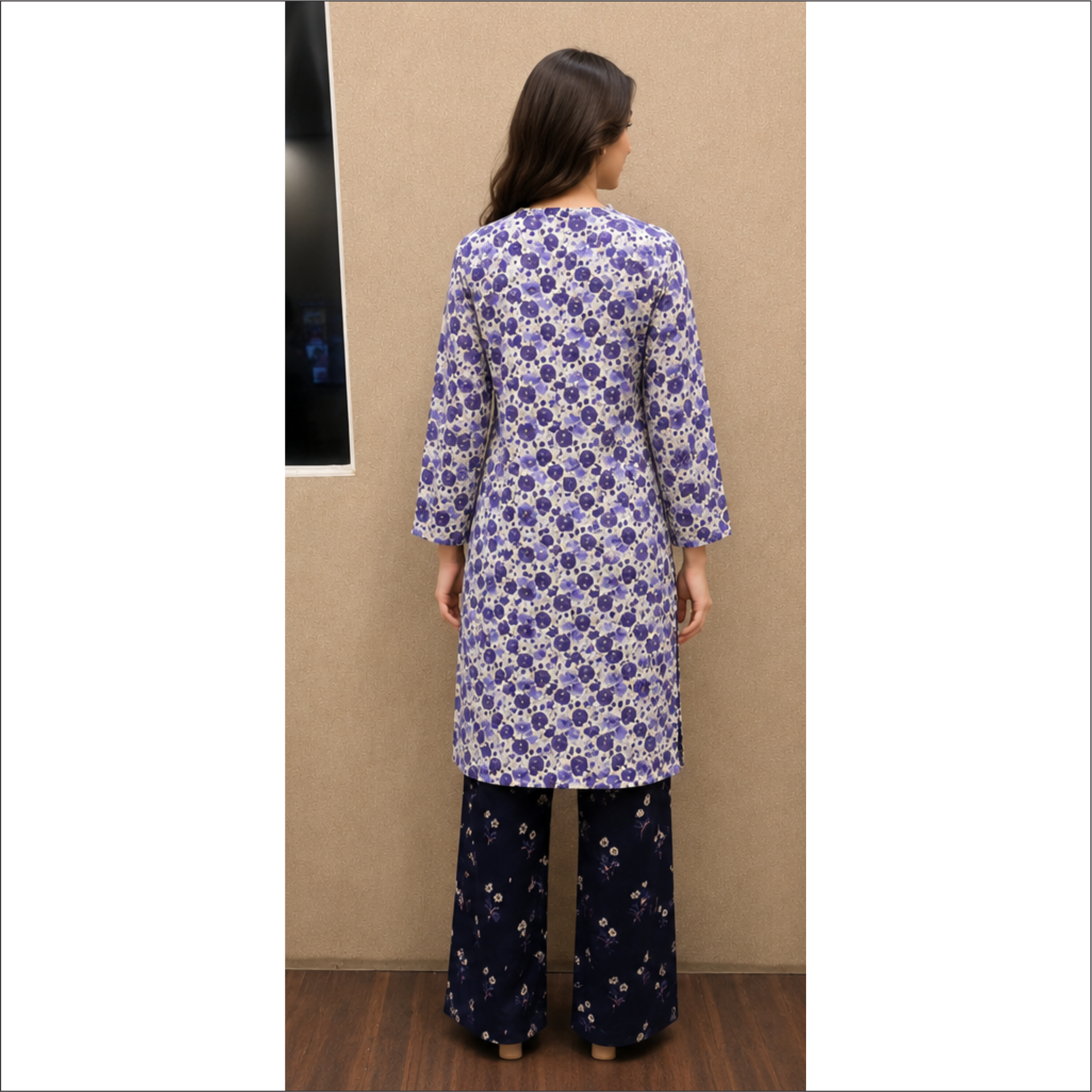 Lavender Bloom Printed Lawn Suit – 2 Piece