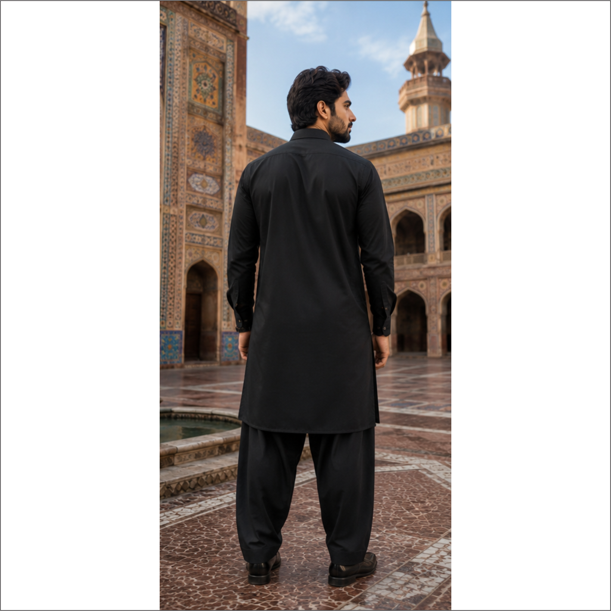 Premium Black Kurta Shalwar – Modern Traditional Elegance