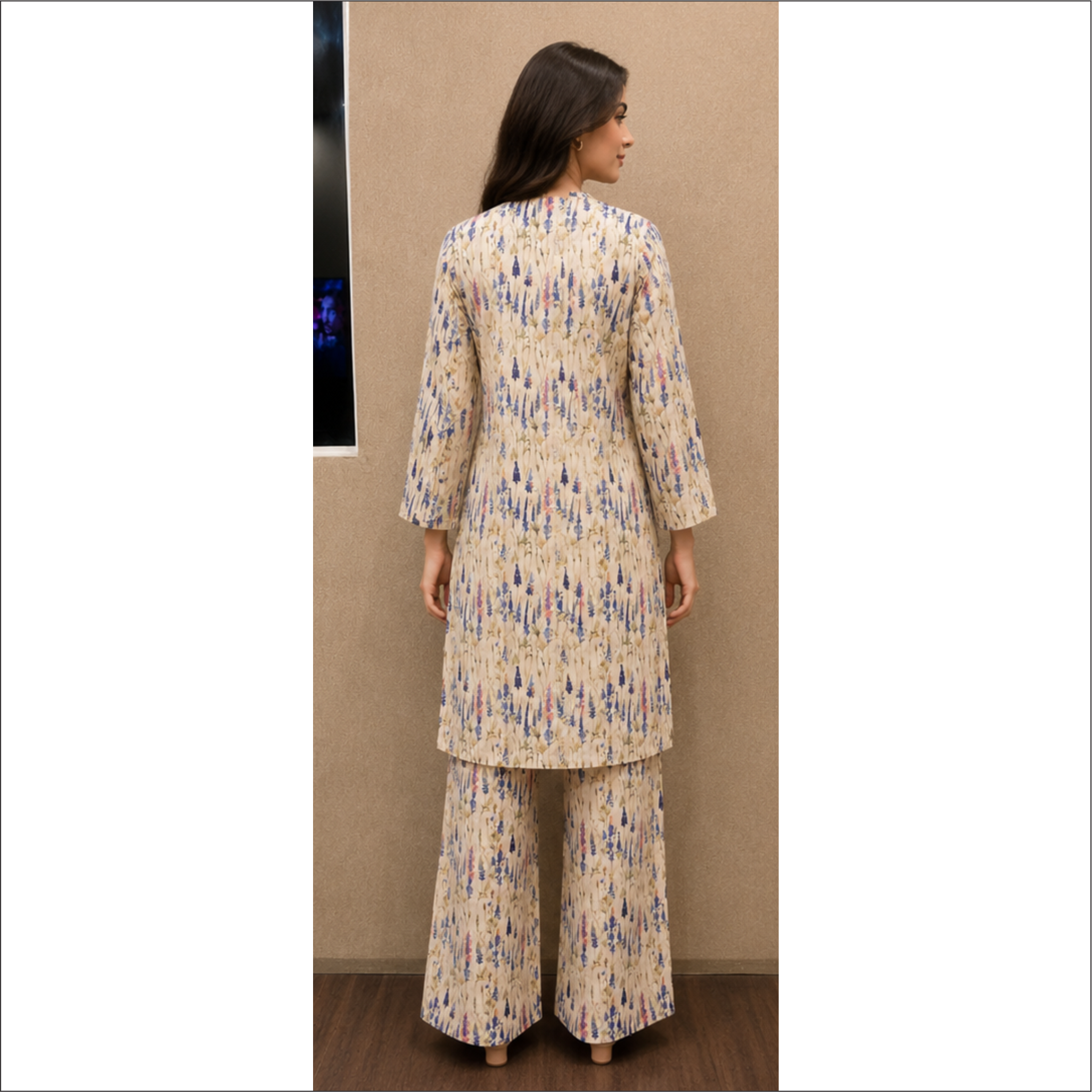 Pastel Meadow Printed Lawn Suit – 2 Piece