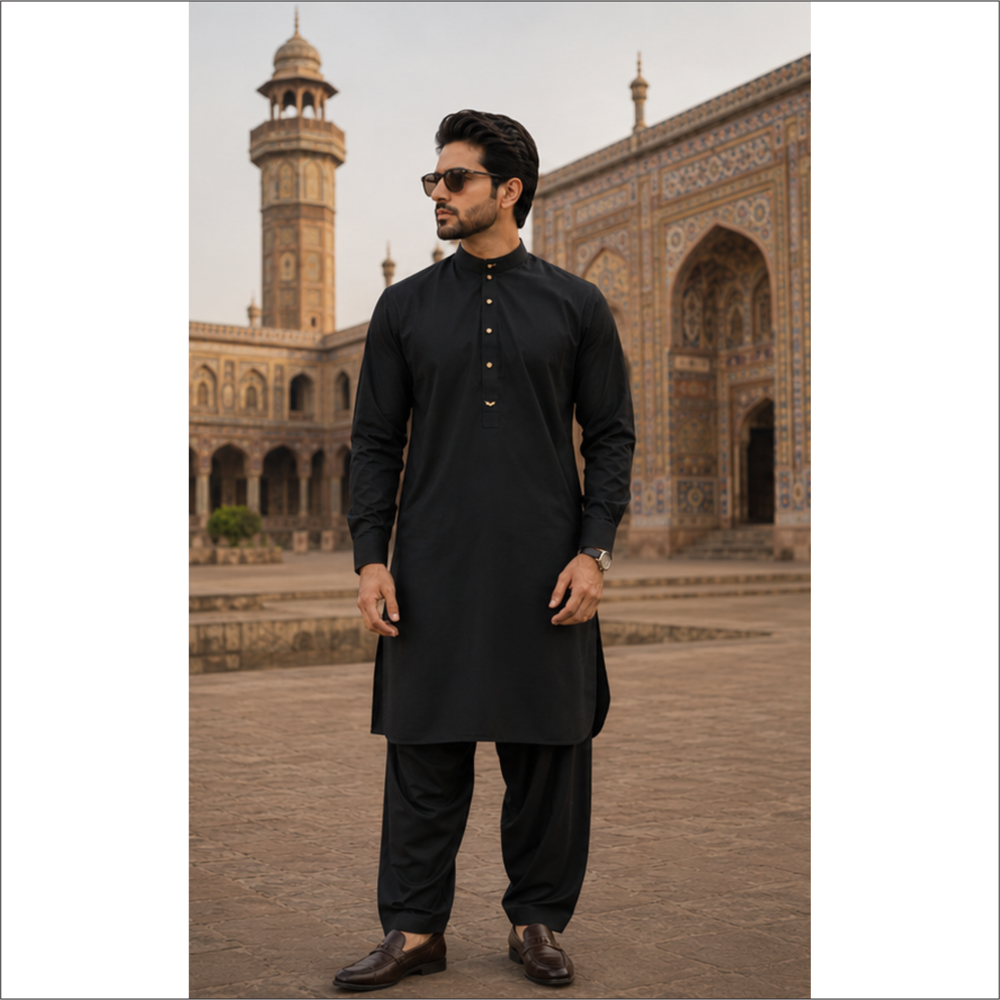 Luxury Black Kurta Shalwar – Signature Traditional Style