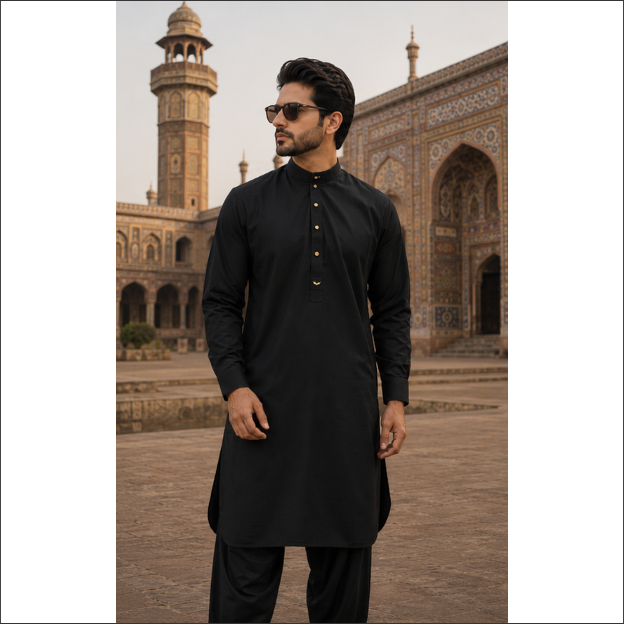 Luxury Black Kurta Shalwar – Signature Traditional Style