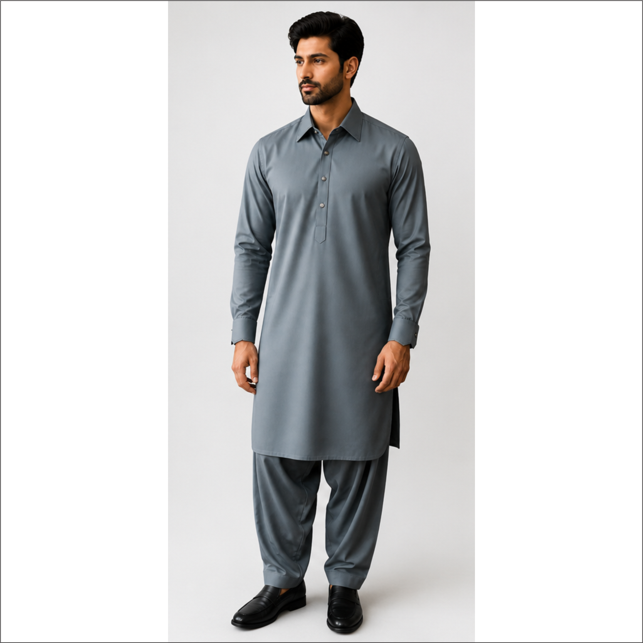 LAWMAN Premium Wash & Wear Shalwar Kameez – Pista