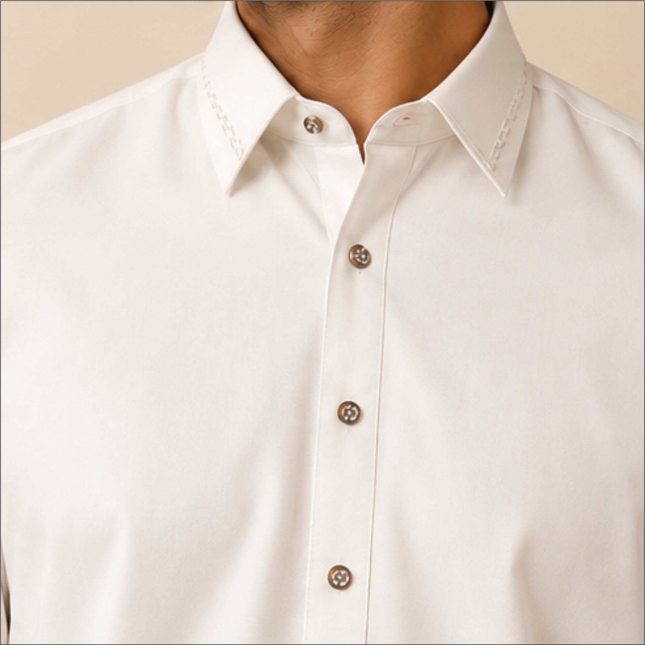 LAWMAN Off-White Wash & Wear Salwar Kameez