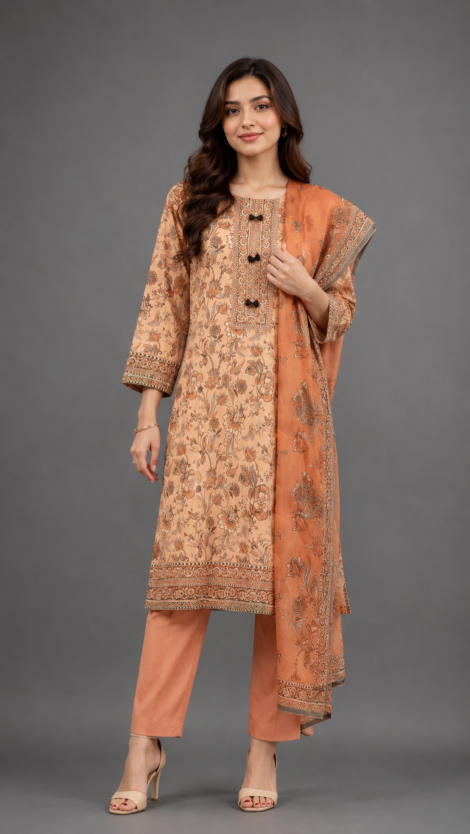 LAWMAN 3 Piece Stitched – Elegant Printed Lawn Collection