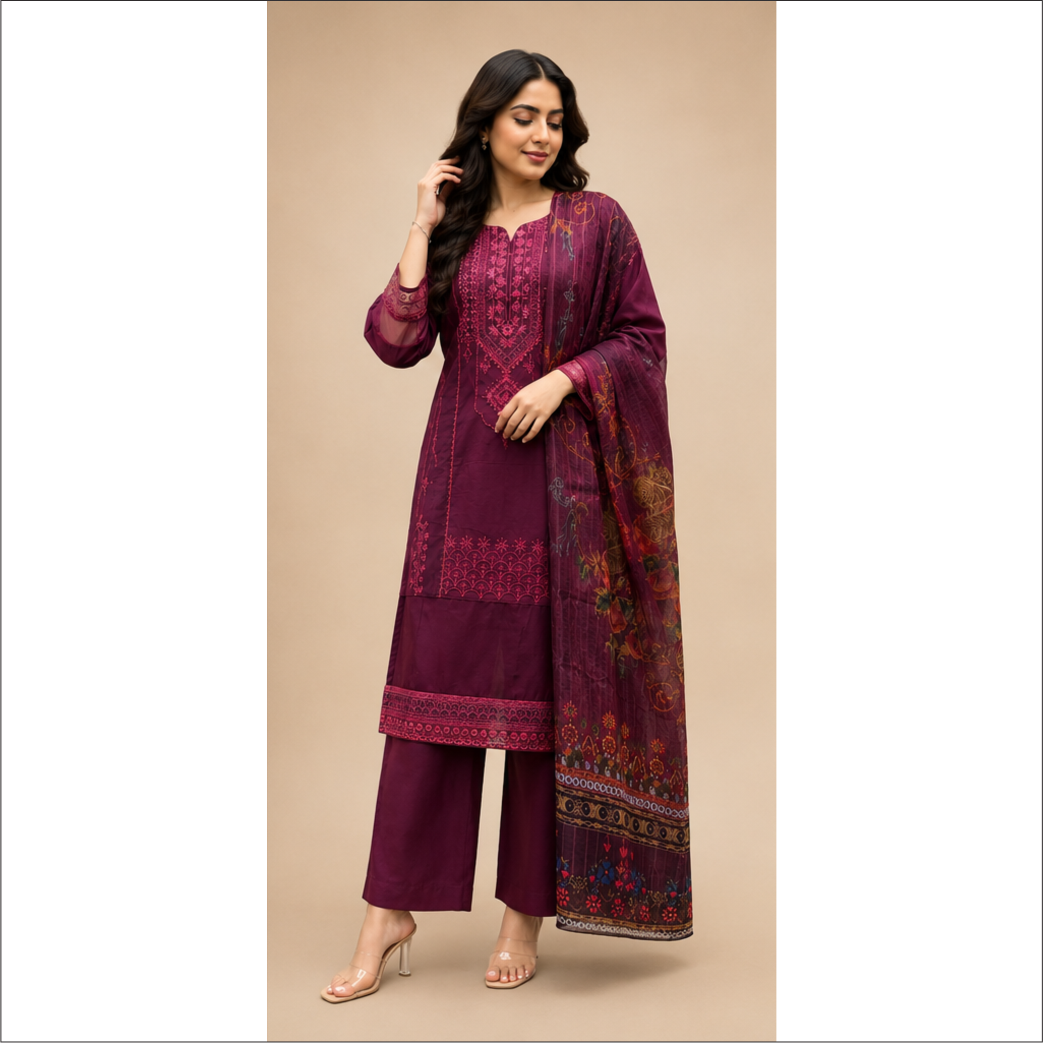 LAWMAN Embroidered 3 Piece – Bari Eid Collection 2026