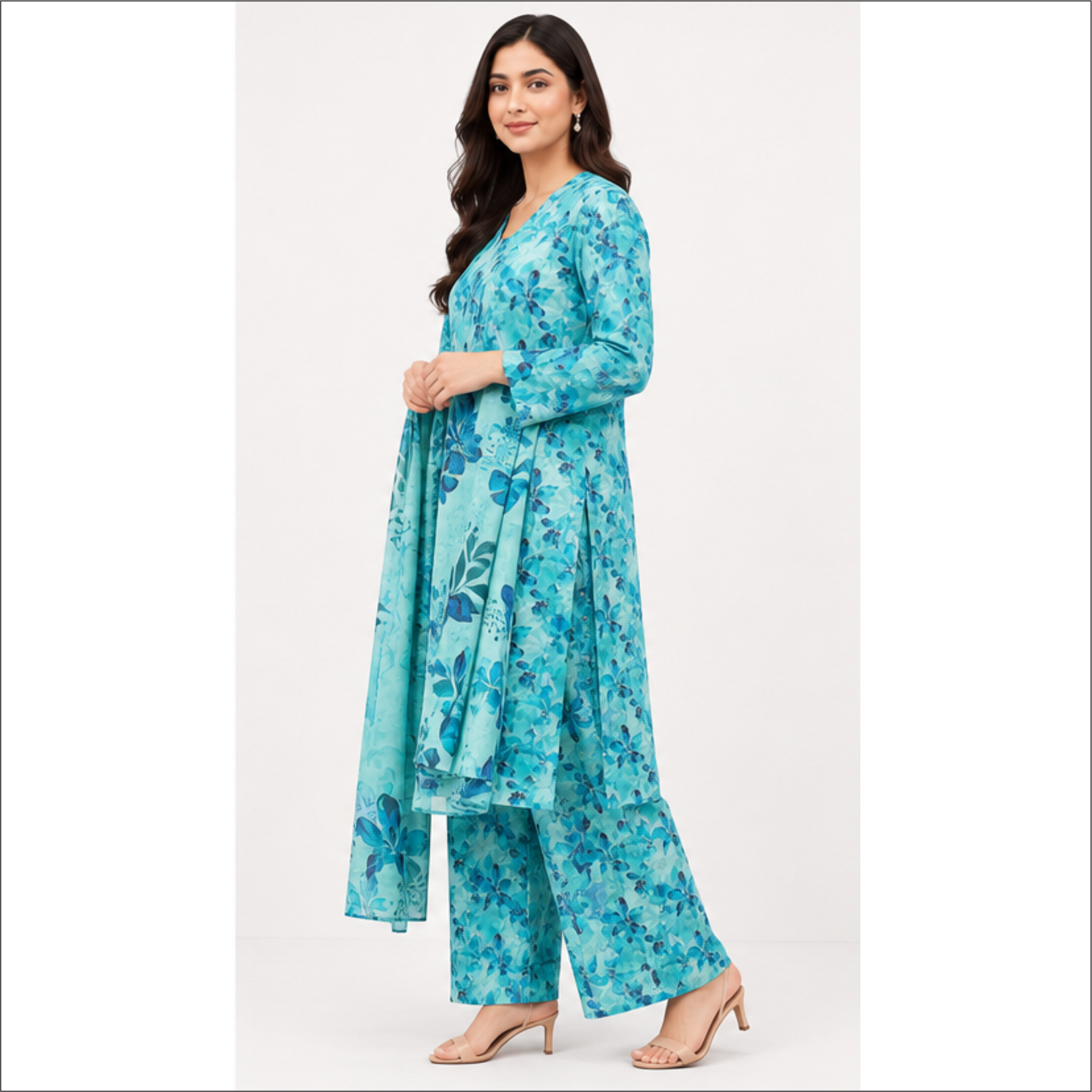 Aqua Bloom Premium Lawn 3 Piece