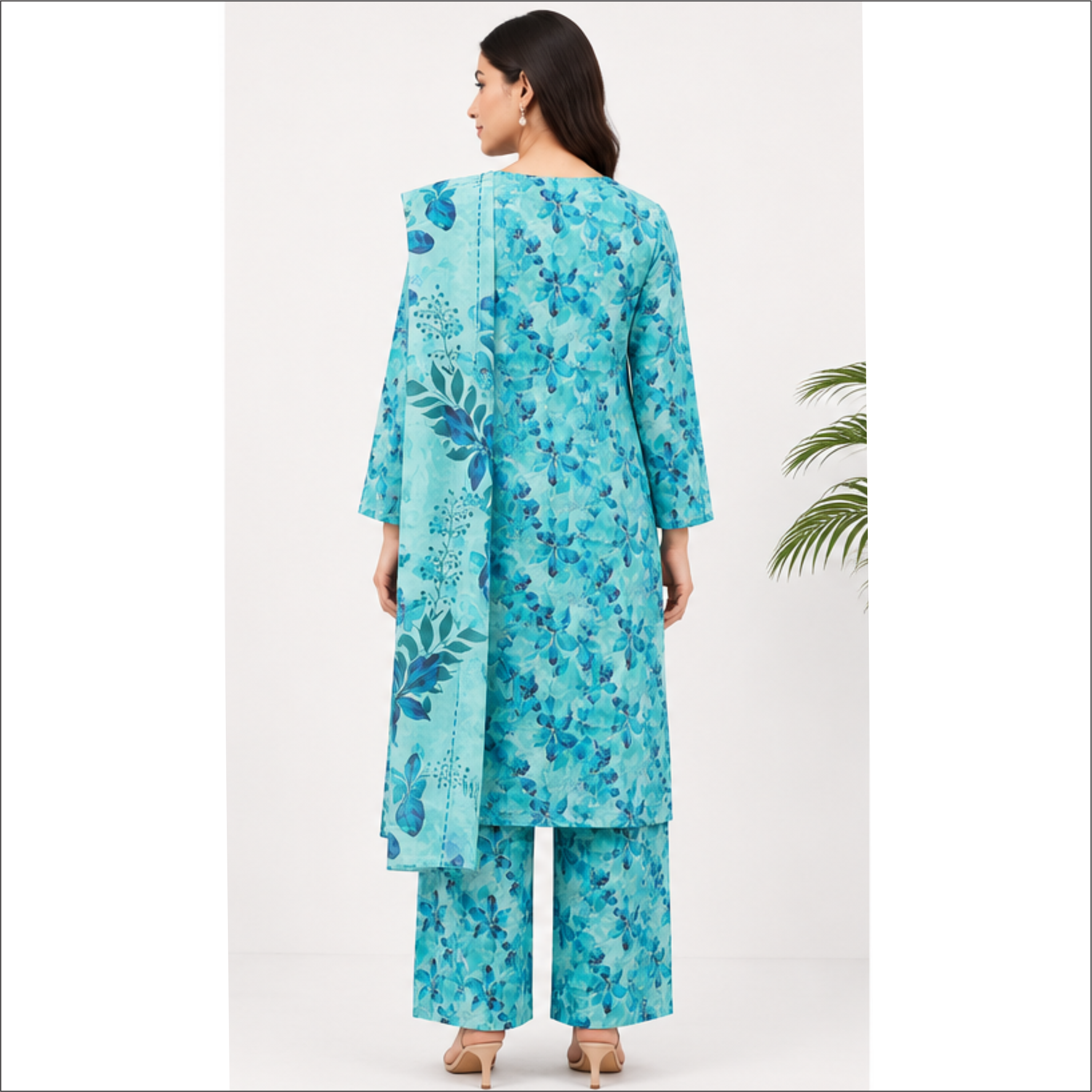Aqua Bloom Premium Lawn 3 Piece