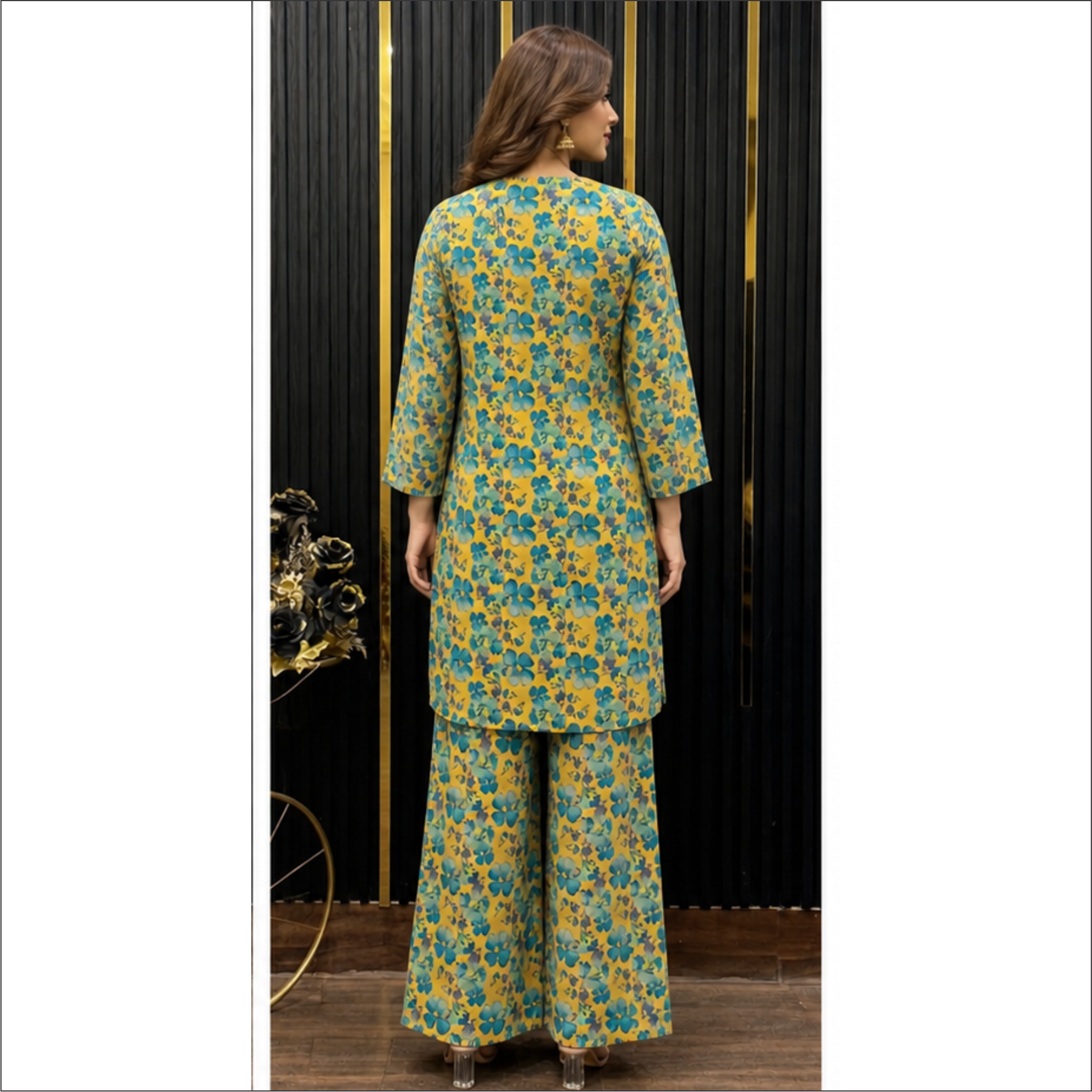 Sunshine Bloom Co-Ord Set – Vibrant Floral Elegance